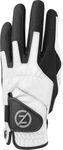 Zero Friction Men's Faux Leather, Spandex Left Hand Golf Glove (White, One Size)