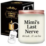 Risnoae Mimi Mothers Day Gifts - Mimi's Last Nerve Candle - Christmas Gifts for Mimi - Mimi Gifts for Grandma - Mimi Grandma Gifts from Grandkids