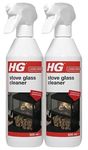 2 x Stove Glass Cleaner - A Foam Stove Window Cleaner for The Easy Removal of soot, Grease and Tar