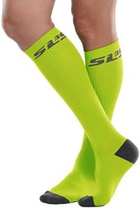 SLS3 Sports Compression Socks for Women Men - Athletic Knee High Graduated Compression Socks for Men Women 20-30 mmHg