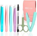 SWEET VIEW 7pcs Eyebrow Tweezers Ki