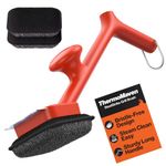 ThermoMaven BBQ Grill Brush Bristle Free - 17" Safe Steam Grill Cleaner Brush with Scraper and 3 Brush Heads for Porcelain/Gas/Charcoal Grill Outdoor Grill Barbecue Cleaner