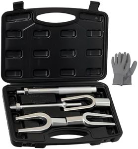 ReluxGo 5-Piece Ball Joint Separator Set, Pickle Fork Tool Set, Tie Rod Removal Tool Set, 1-1/8", 15/16", 11/16", for Cars and Light Vans, with Suitcase