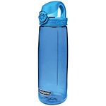 Nalgene Sustain Tritan BPA-Free On The Fly Water Bottle Made with Material Derived from 50% Plastic Waste, 24 OZ, Slate Blue with Glacial