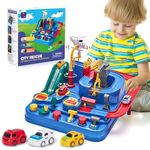 hahaland Kids Toys for 3 Year Old Boys - Car Race Track Boy Toy Age 3 4, Adventure Vehicles Toy Learning & Intelligence Educational for 3 4 5 Year Old Boy Girls Toddler Toys