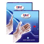 Ezee CRPL Multipurpose Disposable Hand Gloves Pack Of 200|Transparent&Disposable Gloves|Universal Size Gloves|For Gardening,Cleaning And Public Areas