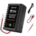 HTRC NiMH Charger for 2-8S NiMh/NiCD Battery Pack of Airsoft RC Car Boat Drone, Airsoft Charger RC Charger Compatible with Standard Tamiya/Mini Tamiya/Alligator Clips Connectors