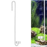 CO2 Diffuser Stainless Steel CO2 Atomizer Bubble Counter with U-Shape Connecting Tube for Aquarium Plants Water Grass(35cm)