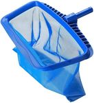 Flexzion Leaf Skimmer Net for Pool Cleaning - 20x15 Swimming Pool Net Replacement, Mesh Pool Cleaner Net and Pond Net Skimmer Rake for Standard Poles