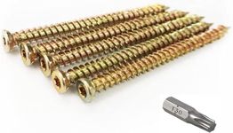 7.5 x 80mm (Pack of 20) Easy Drive Countersunk Direct Concrete Screws. Free Torx bit included