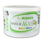 Ritek Ridata White Inkjet Hub Printable 16X DVD-R Media 300 Pack