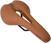 GORIX Bike Saddle Seat Comfortable Cushion with Rail Mountain Road Bicycle for Men and Women (GX-C19) (Light Brown)
