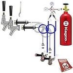 Kegco 3P2SCK-5T Kegerator Kit, 2-Ta