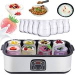 Ultimate Yogurt Maker With 8 Pcs Glass Jars, 1400ml Automatic Yogurt Maker Machine, Multi-function Electric Yogurt Machine,for Organic Yogurt, Natto Maker, Health Gift For Men And Women