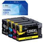 Maxify MB2720 Ink LxTek for Canon 1200XL PGI-1200XL PGI1200XL PGI1200 XL Ink Cartridge for Canon Maxify MB2720 Ink Cartridge to use with MAXIFY MB2720 MB2120 MB2320 MB2020 Printer (4 Pack-High Yield)