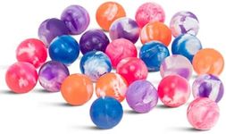 Neliblu Amazaque Bulk Set of 500 Bouncy Balls for Kids - Small Mini Bounce Balls - Colorful Rubber High Bouncing Balls for Kids - Neon Bouncing Balls for Birthday Gift, Game Prizes - Pack of 500