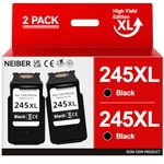 High Yield for Canon 245XL Black Ink Cartridge, 245 XL for Canon Pixma TS3420 Ink cartridges, Work for TS3400 MX492 TR4520 MG2920 TS3425 TS3320 TS3429 MG2524 Printer