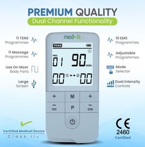 Med-Fit EMS Muscle Stimulator – Electronic Muscle Therapy Device