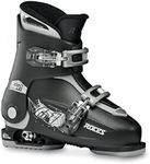 Roces Idea Up Children's Ski Boots, Adjustable, Children's Ski Boots, Black/Silver, 30-35