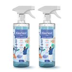 Kleenest Natural Glass and Surface Cleaner| Glass Cleaner for Kitchen, Bathroom, Home and Car| Plant Based All Purpose Cleaner| Kids & Pet Friendly| Streak-Free Shine| Lavender Burst 500ml (Pack of 2)