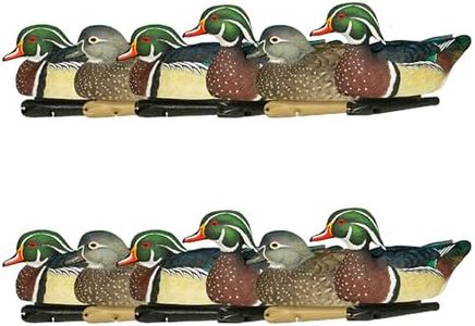 Avian X Topflight Pintail Decoys, Rugged Realistic Floating Duck Decoys for Hunting, Weight-Forward Swim Keel, Set of 12, Multicolor
