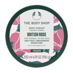 The Body Shop Vegan British Rose Body Yogurt, 200 Ml - Normal To Dry Skin |Instant 48 Hr Moisture Cream| Vegan