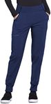 Cherokee Infinity Women’s Jogger Scrub Pants w/Certainty Fabric Tech CK110AP, XXS Petite, Navy