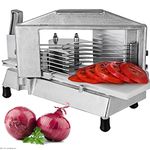 Happybuy Commercial Tomato Slicer 3/16 inch Heavy Duty Tomato Slicer Tomato Cutter with Built-in Cutting Board for Restaurant or Home Use (3/16 inch)