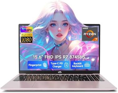 NIMO 15.6" Laptop, AMD Ryzen 7 8745HS(4.9GHz), 16GB RAM 1TB SSD, Radeon 780M, 15.5H All-Day Battery, WiFi 6E USB4, for Creators & Professionals Work/Gaming, 2-Year Warranty 100W Type-C
