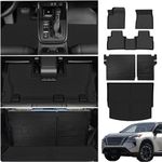 Floor Mats & Cargo Liner for 2021-2024 Nissan Rogue S/SV/SL/Platinum (NOT for Rogue Sport) All Weather TPE Protection Floor Liners Full Set with Trunk Mat for 2024 Nissan Rogue Accessories