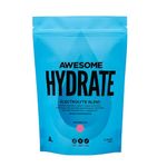 Awesome Supplements - Awesome Hydrate Watermelon - 250g Instant Electrolytes & Hydration - Low Calorie, Vegan & Gluten-Free