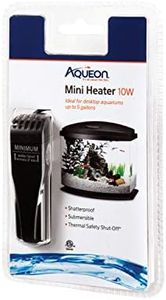 Aqueon Small Aquarium Fish Tank Submersible Mini Flat Heater Up to 5 Gallon Aquariums, 10 Watts