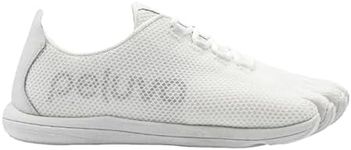 Peluva Strand Sport Mesh Trainer | Men's 5-Toe, Zero-Drop, Barefoot Shoes White