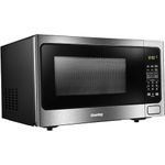 Danby DDMW1125BBS 1,000 Watts 1.1 Cu.Ft. Countertop Microwave with Push-Button Door|10 Power Levels, 6 Cooking Programs|Auto Defrost and Child Lock in Stainless Finish