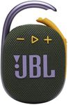 JBL Clip 4, Green - Portable Bluetooth 5.1 Speaker - Up to 10 Hours of Play - Waterproof & Dust Resistant - Includes Noise & Echo-Canceling Speakerphone