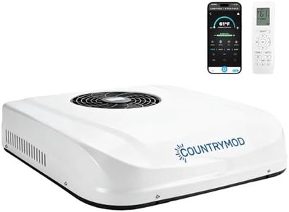Countrymod 12V DC RV Air Conditioner 10000 BTU RV AC Unit Low Power Consumption Rooftop RV Air Conditioners with APP Remote for RVs, Camper, Van, Battery Powered