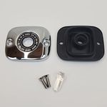 Front Brake Master Cylinder Chrome Cover w/Gasket for 1996-2007 Harley Electra Glide, Street Glide, Road Glide, Road King, 1996+ Softail & Dyna, 2002-2017 V-Rod & 1996-2003 Sportster HD# 45004-96