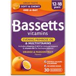 Bassetts Vitamins 12-18 Years Evening Primrose Oil Orange & Passion Fruit Flavour Multivitamins 30 Gummies