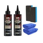 Auto Glass Scratch Care Polishing Fluid, D1 Glass Polishing Liquid, Car Scratch Repair Wax, Car Oil Film Remover Deep Scratch Remover for Cars Coatings, Waxes, Oils and More