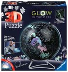 Ravensburger Star Globe Glow in The Dark 3D Jigsaw Puzzle for Kids and Adults Age 6 Years Up - 180 Pieces - No Glue Required, White