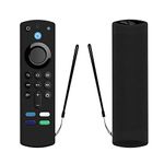 ETUZI Silicone Remote Cover Compatible for Fire TV Stick (3rd Gen, 2021) with All-New Alexa Voice Remote Case (Remote Not Included) (Black)