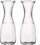 Mediterranean Glass Wine Carafes ½L (50cl) (Set of 2)