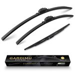 GARDIMU Front and Rear Windshield Wiper Blades, 3 Pcs Front and Back Windshield Wipers Blades Replacement for Chevy Equinox 2018-2023, Car Window Wiper Blades for 2018 2019 2020 2021 2022 2023.