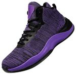 Beita Men's Basketball Shoes Fashion Sneakers for Teen Boys Breathable Sport Shoes Anti Slip, Purple, 12