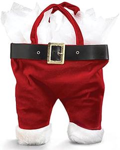 Burton & Burton Pantalon de Père Noël Bouteille de Vin Vacances Sac fourre-Tout Taille Unique Rouge