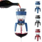 Ourokhome Wine Aerator Pourer - Decanter Spout, Premium Decanter for Red Wine，Designed for All Glasses, Improve Flavor, Enhance Bouquet Aerating Pourer (Blue)