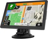GPS Navigator for Car/Truck/RV – 9” HD Touchscreen, Custom Truck Routing, Free Lifetime 2025 Maps (US/Canada/Mexico), Lane Guidance, Speed & Red-Light Alerts, Voice Navigation
