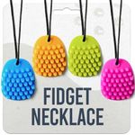 Chewy Necklace by Hedgehog – Sensory Aid for Kids, Ideal Teething Toy Made from Soft, Smooth, Food-Grade Silicone for Relief and Stimulation. Provides Comfort and Gentle Support for Children.