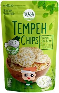 Woh Tempeh Chips Fermented Soy Bean Sour Cream & Onion (Pack of 2)