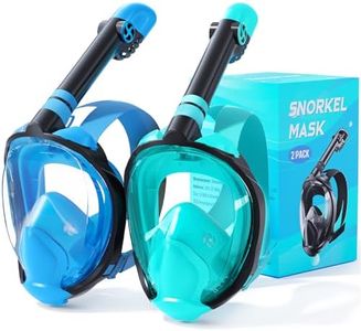 Zenoplige Full Face Snorkel Mask Adults,Dry-Top Snorkeling Gear with Camera Mount,Foldable 180-Degree Panoramic Scuba Mask for Snorkeling Diving Swimming Travel,Snorkel Mask Anti-Fog & Anti-Leak